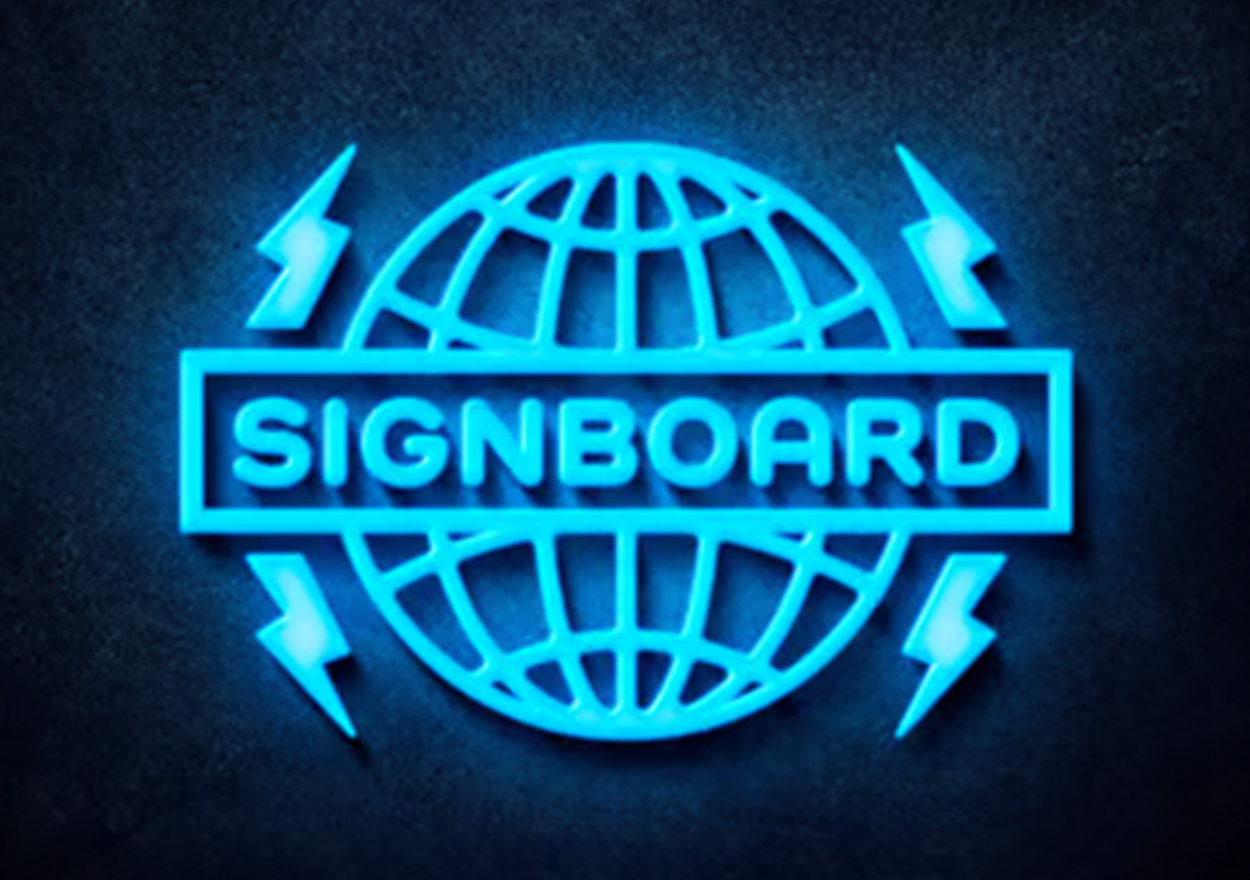 glow sign board